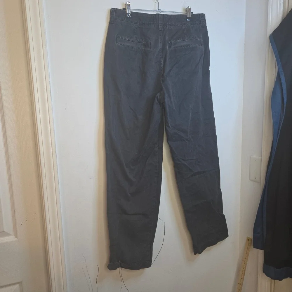 Madewell Mens Chino Pants Dark Gray 100% Cotton Straight Leg Size 31 Classic